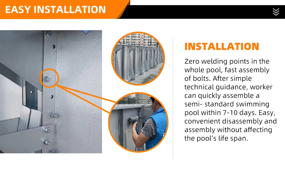 Pool construction details
